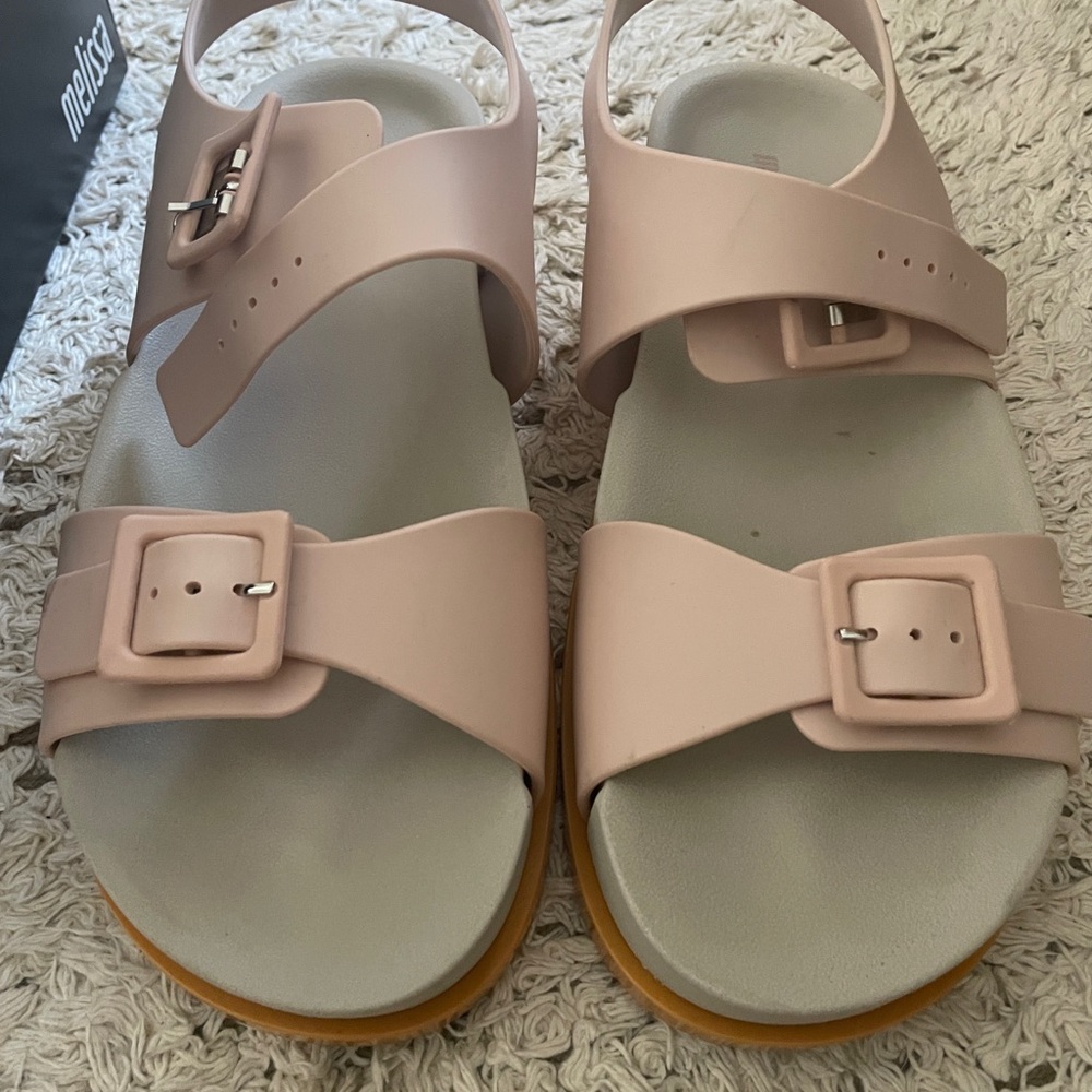 Melissa Caramel Platform Sandals